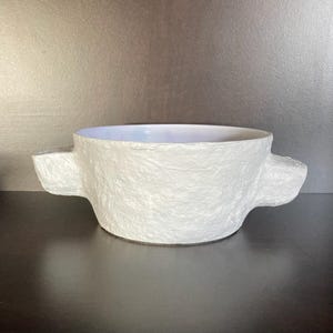 Decorative paper mache bowl