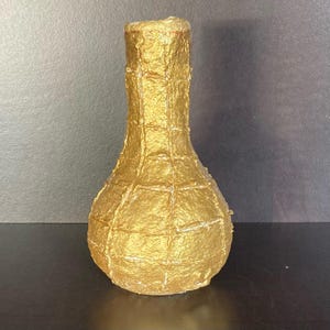 small papier-mâché vase