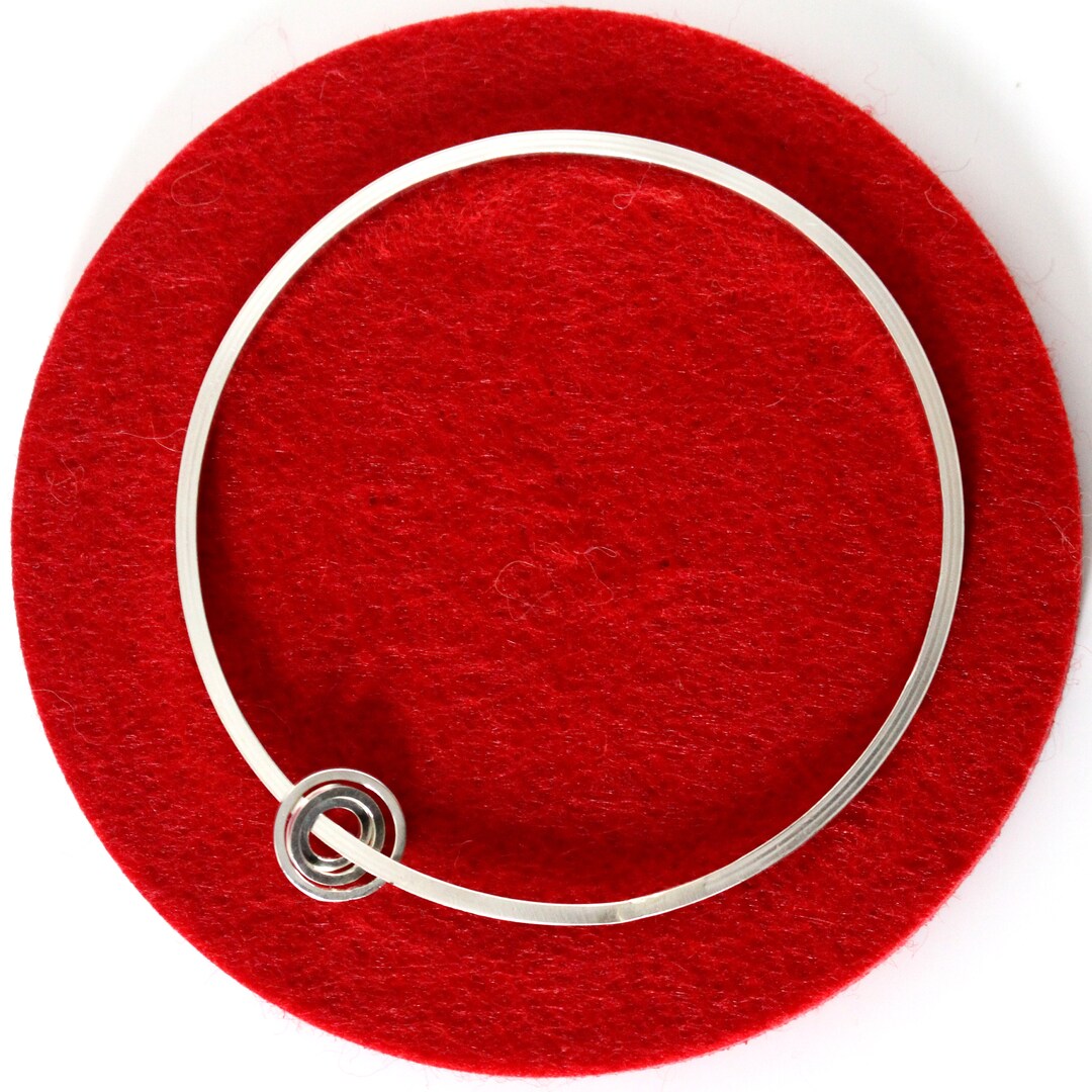 Sterling Silver Circles of Life Bangle Concentric Circles Etsy UK