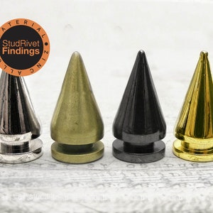 10 sets 10x20 mm ZINC ALLO CONE tree screwback spikes Studs