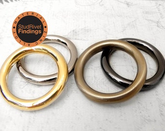 4pcs 30mm (1 3/16") High Quality ZINC alloy Buckle O-Ring Gag Leather Craft Purse Ring