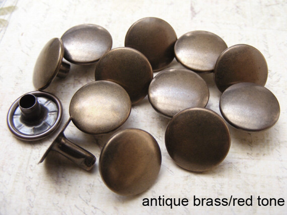 50 Sets 13mm FLAT Round Rapid Rivet Stud/ Japanese Rivet/cc - Etsy