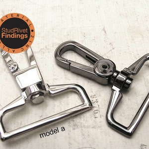 4pcs 1.5 inch(inside) ZINC alloy push gate hook Swivel hook For Bag, Purse Strap