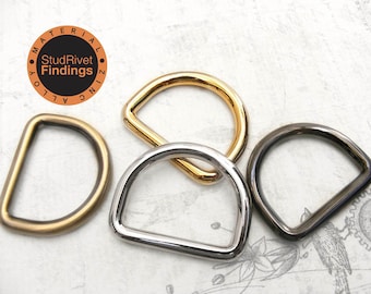 High Quality 4pcs 1.5 Inch (Inside) ZINC Alloy D-Ring Buckle O-Ring Gag Leather Craft Purse Ring