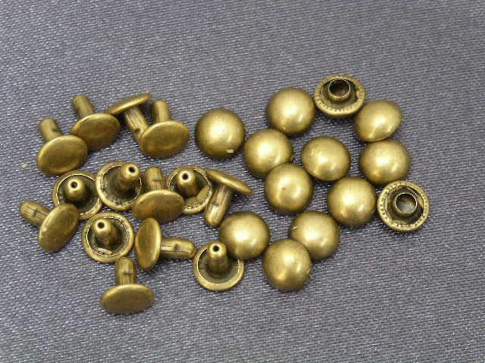 100 sets 15mm double cap DOME Rivet Rapid Stud for bag purse Etsy