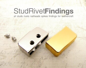 4pcs 18mm (inside) END STRAP with 2 Screws Bag Purse Hardware Findings