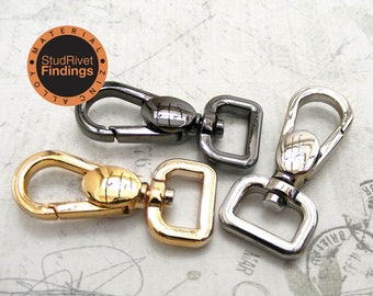 4pcs 11mm, 7/16" ZINC alloy Tiny push gate hook Swivel clasps hook For Bag, Purse Strap