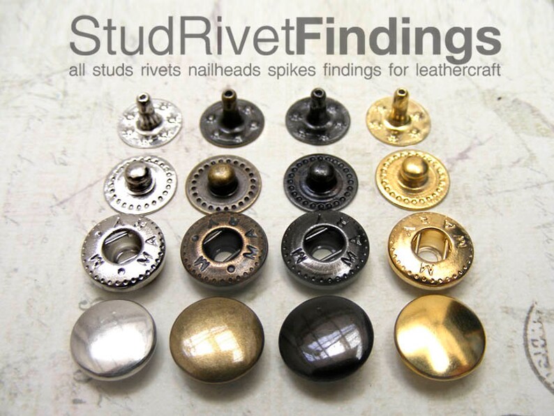 20sets 12mm SNAP Spring Button Fastener Vt5 Etsy