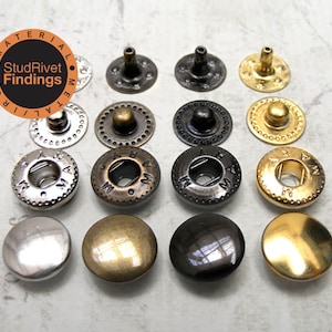 100sets 10mm, 12mm SNAP spring button fastener vt5