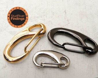 4pcs ZINC Alloy CARABINER Hook PARACORD Camping Accessories D-Type Spring Push Gate Snap