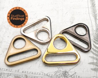 10pcs Mini Triangle Rings 11mm (7/16"), 14mm (9/16") Strap Wide Buckles Strap Findings