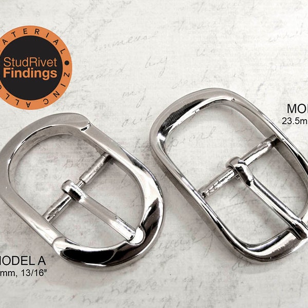 4pcs ZINC alloy purse belt buckles (CURVE body) with single prong for straps / High Quality