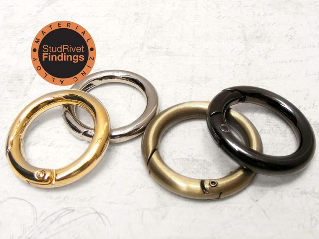 Spring Key Ring Buckle 4pcs 35mm (1 3/8