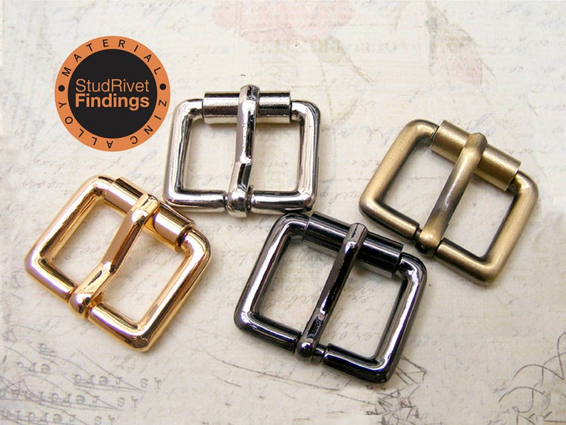 4 pcs 25mm, 1 ZINC Alloy belt buckles purse finding for straps / High Quality image 1