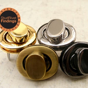 2pcs 25 x 21mm OVAL Purse twist lock / clutch lock /latch lock / latch / clutch purse lock