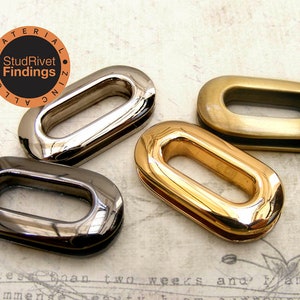 4pcs 19mm, 3/4 inch(inner size) ZINC alloy Oval Eyelet Grommets Purse Finding Hardware