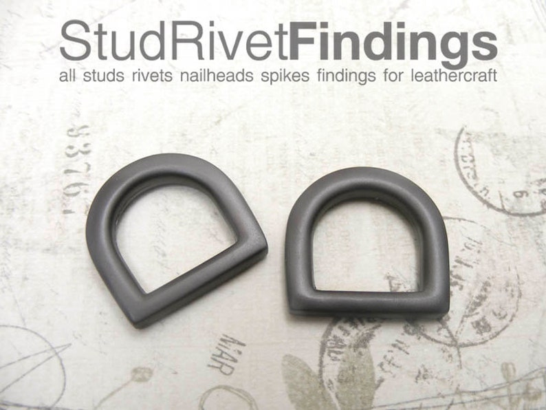 12mm Clasps Hook RingHigh Quality inside ZINC D-ring Purse Hardware Finding for Purse Ring 4pcs MATTE GREY 10mm