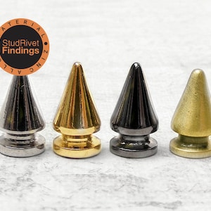 10pcs 8x13mm CONE Tree screw back spikes Studs