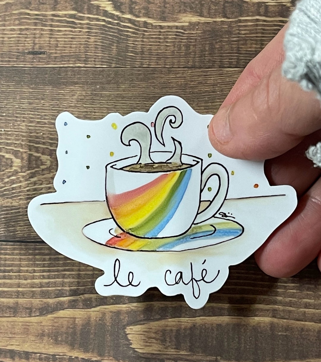 Le Cafe, the Coffee Vinyl Sticker - Etsy