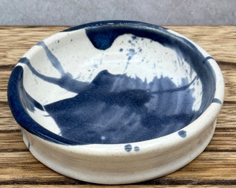 Small Dish, Spice Dish, Ring Dish in Splashy Sapphire Blue