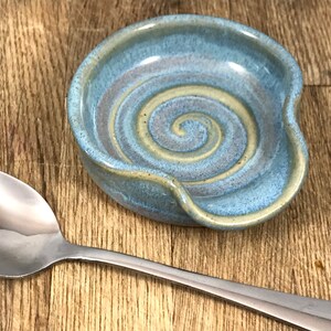 Mini Tea Spoon Rest in Opal Blue image 6