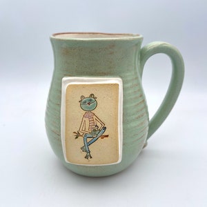 Hipster Gertie the Frog Mug image 3