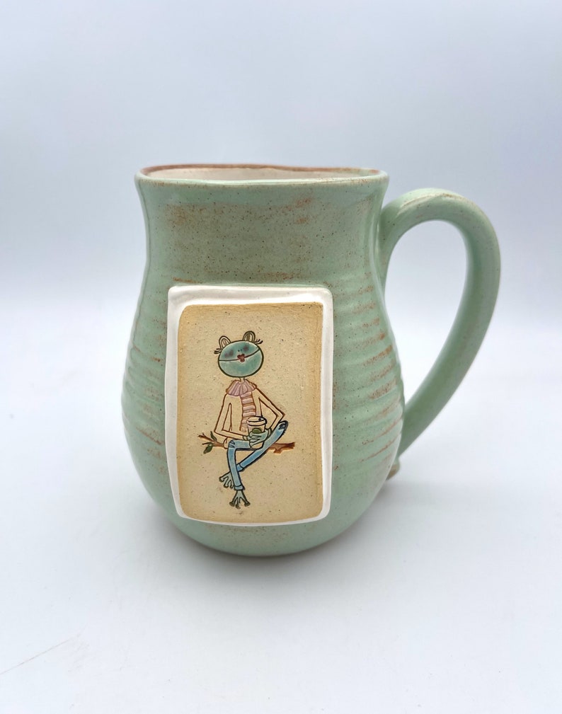 Hipster Gertie the Frog Mug image 3