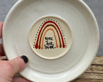 Hand Painted Decorative Plate: You are Loved