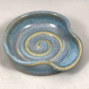 Mini Tea Spoon Rest in Opal Blue image 7