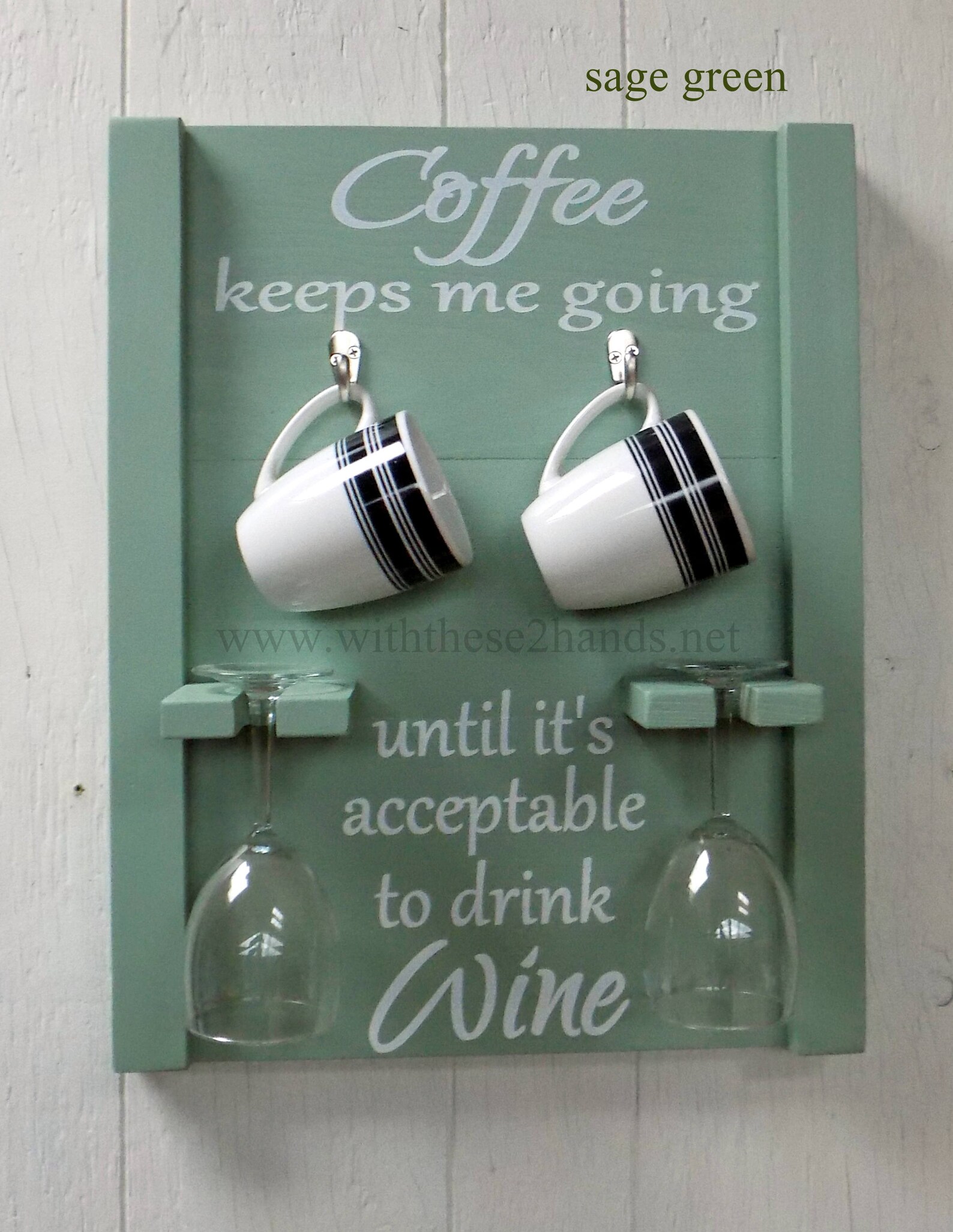 Coffee Mug and Wine glass holder Coffee mug rack coffee wine Etsy