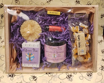 Lavender Geranium lotion gift basket