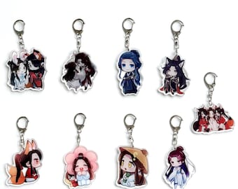 TGXF Acryl-Schlüsselanhänger Tian Guan Ci Fu Acryl-Schlüsselanhänger, Himmelsoffiziellen-Segen-Schlüsselanhänger, Hua Cheng, Hua Lian, Xie Lian, Geschenk für Freunde