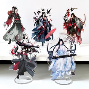 MDZS Acrylic Standee Mo Dao Zu Shi Acrylic Stand, Lan Wangji, Wei WuXian, JiangCheng, Desk Stand, Anime Standee, Anime Gift, gift for friend