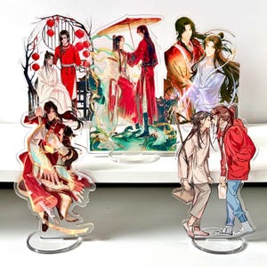 TGCF Acrylic Standee Tian Guan Ci Fu Acrylic Stand, Heaven Official's Blessing Standee, Xie Lian, Hua Cheng, Hua Cheng, Gift for Friends