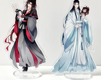 MDZS Acrylständer Mo Dao Zu Shi Acrylständer, Lan Wangji, Wei WuXian, JournalCheng, Schreibtischständer, Anime Aufsteller, Geschenk für Freund, Anime Geschenk
