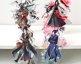 MDZS Acrylständer Mo Dao Zu Shi Acrylständer, Lan Wangji, Wei WuXian, JournalCheng, Anime Aufsteller, Geschenk für Freund, Anime Geschenk, Schreibtischständer