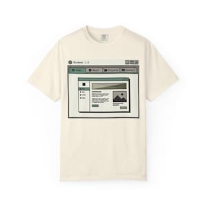 Retro Web Browser Graphic T-Shirt | Vintage Computer Window Tee