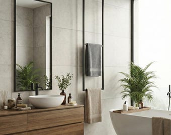 Ceiling Mounted Towel Rack: Modern Metal Hanging Organizer