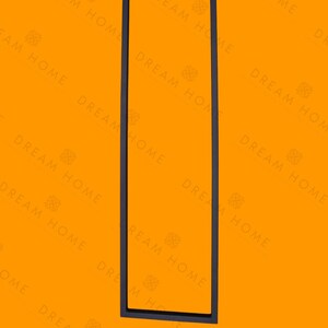 Op de afbeelding: Twee zwarte metalen tafelpoten met een vierkante boven- en onderkant. De poten zijn ongeveer 76 cm hoog.