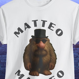 Brainrot Shirt Matteo - Graphic Tee, Casual Streetwear, Unique Design for Men & Women, Soft Cotton, Gift Idea, Trendy Style