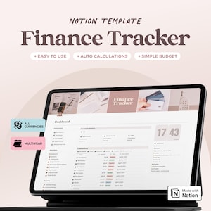 Notion Template Persönliche Buchverfolgung | Income and Expense Tracker Notion Template | Notion Finaz Tracker, Geld Tracker