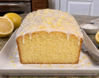 Recept på saftig hemlagad citronkaka med citronglasyr, utskrivbar PDF – Fluffig sockerkaka steg för steg
