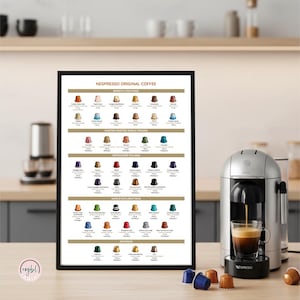 Printable Nespresso Original Coffee Capsule Guide (U.S. Version