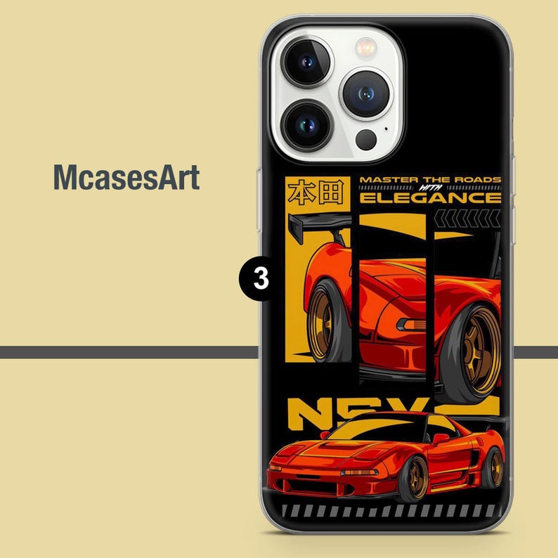 Car Phone Case JDM Cars Cover for iPhone 17pro, 16, 15, 14, 13, 12 ...