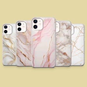 Marble Phone Case Pearl Marmoreal Cover for iPhone 16E, Pro, 15, 14, 13, 12, Samsung S25, S23FE, S24FE, A16, Pixel 9Pro, 8A