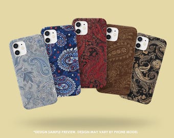 Paisley Tough Case Quilt Snap Case for iPhone 17Pro, 16, 15, 14, 13, 12 Samsung S25, S24, S23, S22, A51, A52, A56, Pixel 10, 9Pro