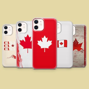 Canada Phone Case Canadian Flag of Canada Cover for iPhone 17Pro, 16, 15, 14, 13, 12, Samsung S25, S24, S23, S22, A16, A26, A56, Pixel 10, 9