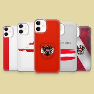 Austria Phone Case Austrian Flag of Austria Cover for iPhone 17Pro, 16, 15, 14, 13, 12, Samsung S25, S24 S23Fe S22 A16 A26 A56 Pixel 10 9Pro