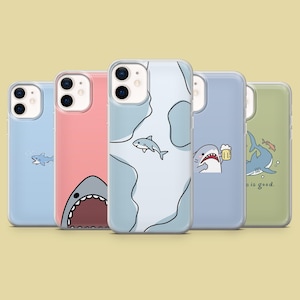 Shark Phone Case Sea Life Ocean Cover for iPhone 17Pro, 16, 15, 14, 13, 12, Samsung S25, S24, S23Fe, S22, A16, A26, A56, Pixel 10, 9Pro