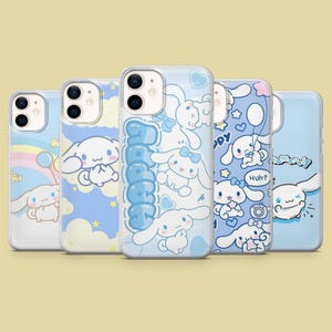 Funda para teléfono Cinnamoroll Kawaii Sanrio para iPhone 16 Pro, 15, 14, 13, 12, Samsung S25, S23FE, S24FE, A16, Pixel 9Pro, 8A